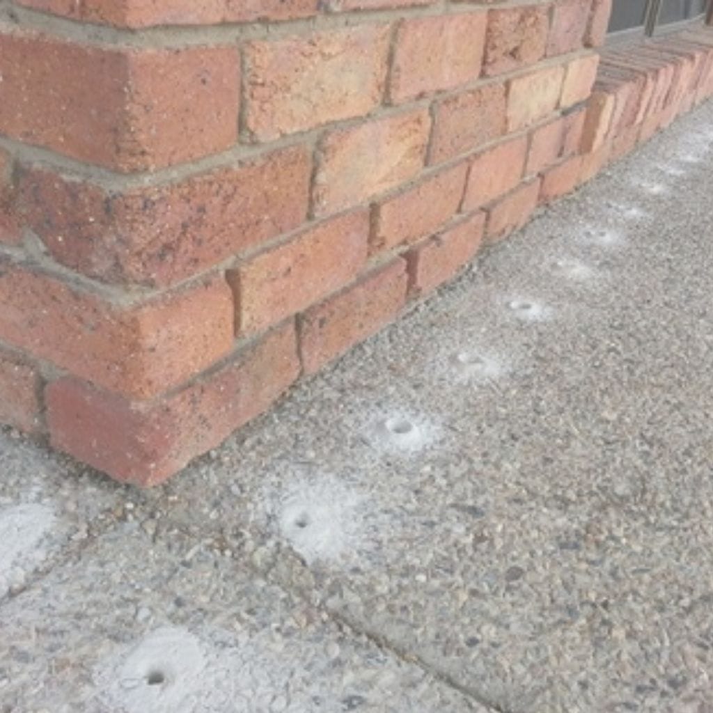 drilling for termite treatment